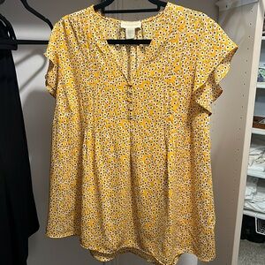 Feminine, flattering business casual blouse